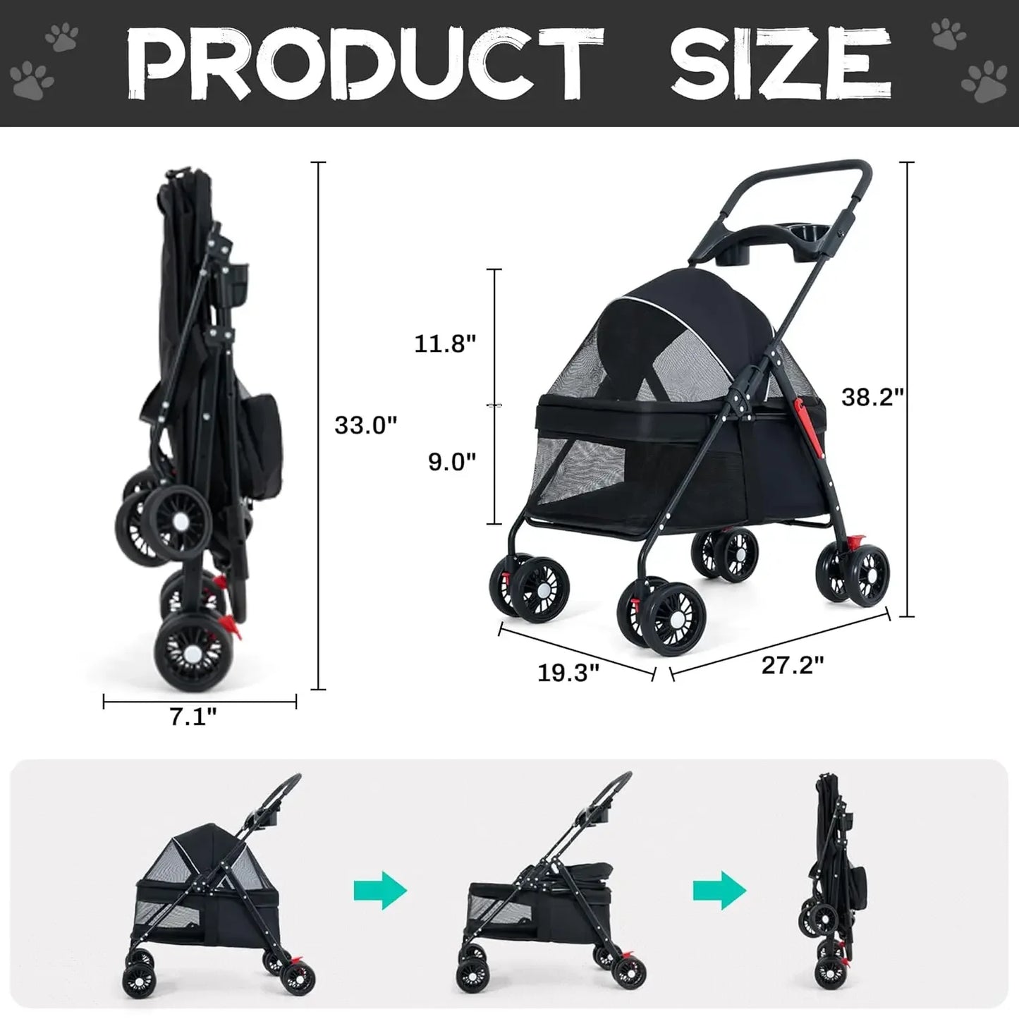 Premium Pet Stroller