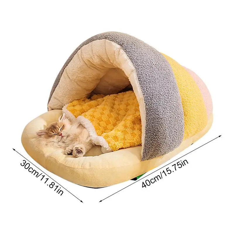 Cozy Slipper Cat Bed