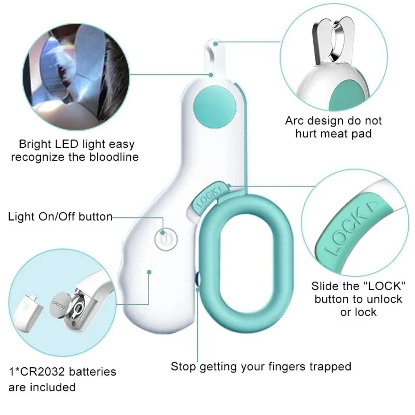 Professional LED Pet Nail Clipper