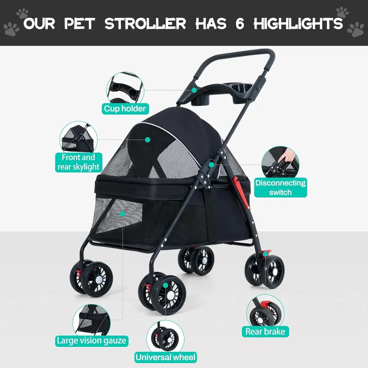 Premium Pet Stroller