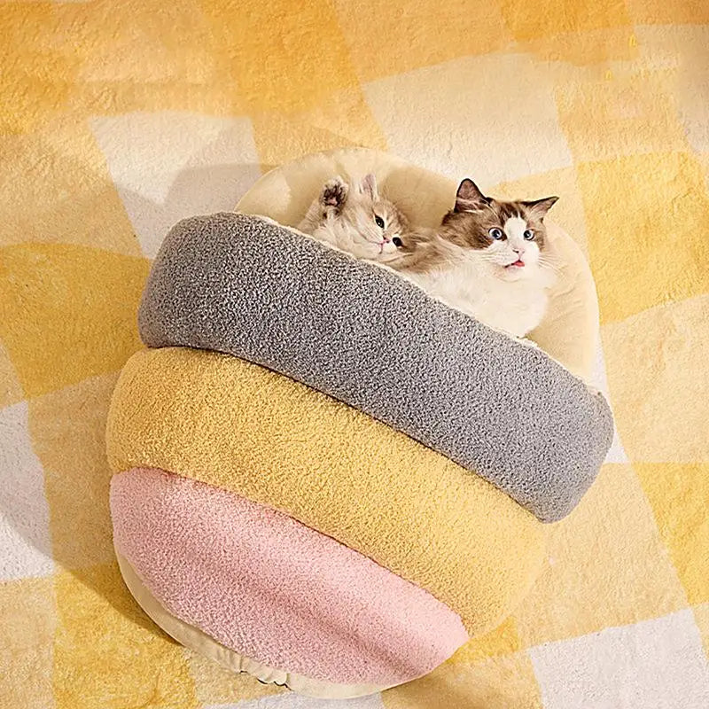 Cozy Slipper Cat Bed