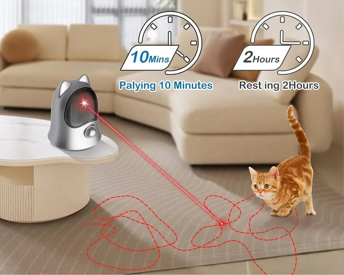 Advanced Interactive Laser Toy for Cats & Dogs