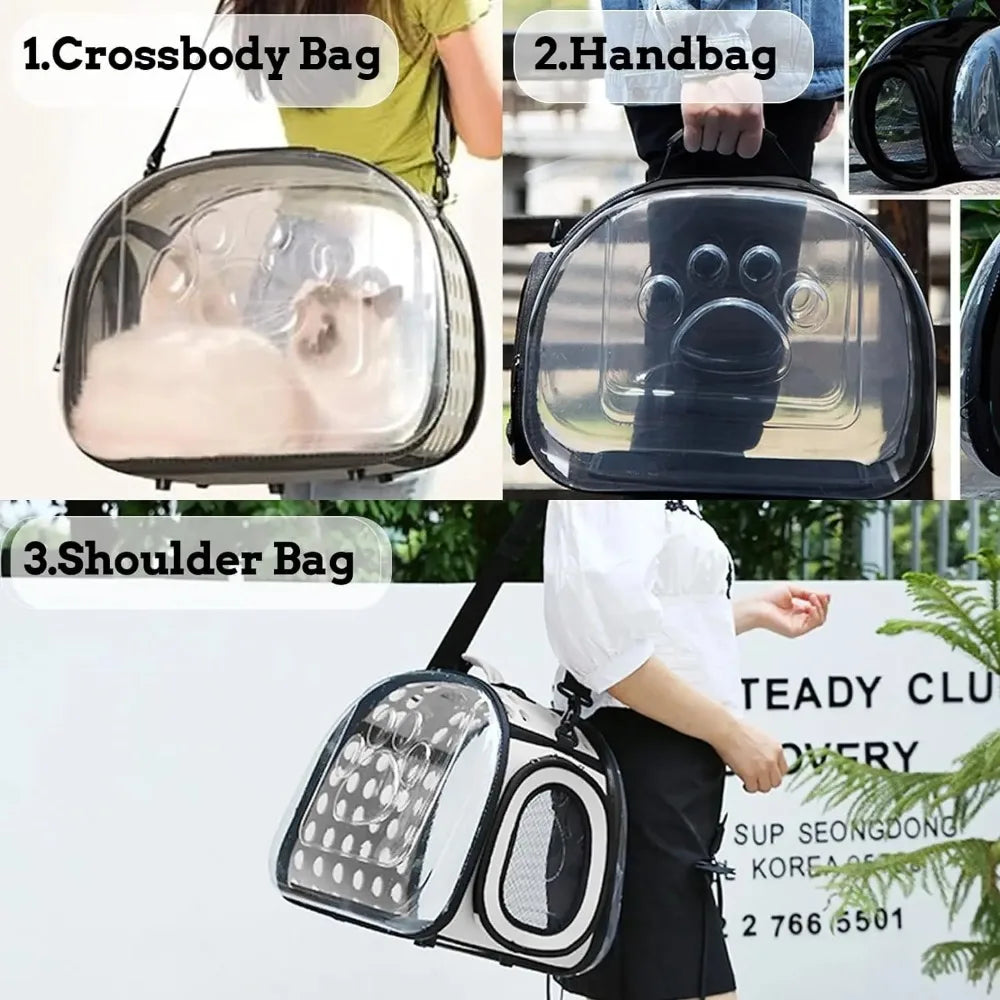 Transparent Pet Travel Carrier